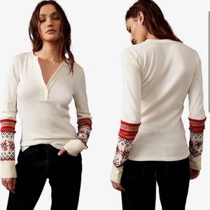 Free People NWT Mikah sweater in white